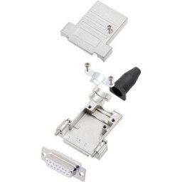 encitech DTSL15-SJSRG-T-DMS-W-K 6355-8087-32 Kit embase SUB-D femelle 180 ° Nombre de pôles: 15 fût à souder 1 pc(s)