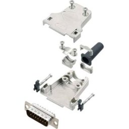 Kit embase SUB-D mâle Nombre de pôles: 15 encitech DTZF15-DMP-K 6355-0045-02 180 ° fût à souder 1 set