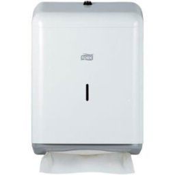 TORK Distributeur pour essuie-mains pliés, métal, blanc