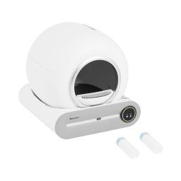 Litière autonettoyante - contrôle par application smartphone - ouverture Ø 25 cm - stérilisation au plasma
