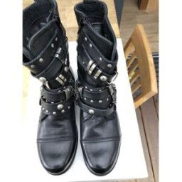 Boots Texto Chaussure femme Noir