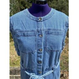 Robe Camaieu Robe en jean Camaïeu Bleu