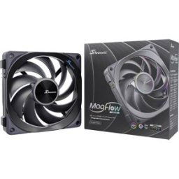 Seasonic MagFlow 1225PWM ARGB 120 Ventilateur pour PC noir (l x H x P) 124.2 x 120.4 x 26.6 mm