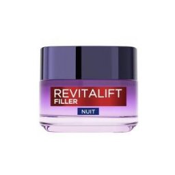 L'Oréal Paris Revitalift Filler Soin Anti-Rides Nuit Hyaluron Peaux Matures 50 ml - Pot 50 ml