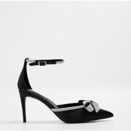 Steve Madden Lumiere Satin Sandals Satin noir 7 (40) Female