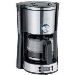 Severin Cafetière électrique KA 4826, acier inoxydable/noir