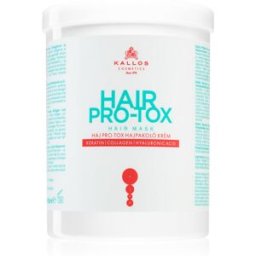 Kallos Hair Pro-Tox masque pour cheveux fragiles et abîmés à l'huile de coco, acide hyaluronique et collagène 1000 ml
