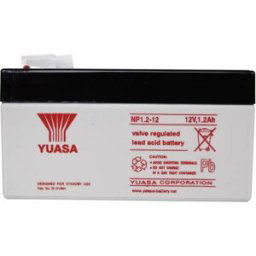 Batterie au plomb Yuasa NP1.2-12 12 V 1.2 Ah plomb (AGM) (l x H x P) 97 x 55 x 48 mm cosses plates 4,8 mm sans entretien, certification VdS