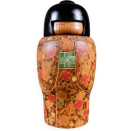 Kokeshi à trèfles, par Toa Sekiguchi, Japon 1970 bois 13x13x27