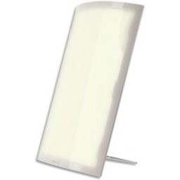 Unilux Lampe luminothérapie Dayvia 072 blanche - Alimentation : 72 W - Dim (l x h x p) : 35 x 56 x 9 cm.