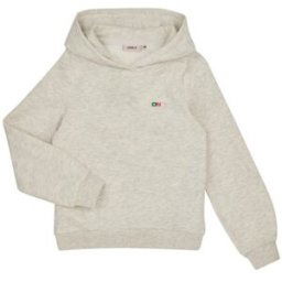 Sweat-shirt enfant Only KOGNOOMI L/S LOGO HOOD SWT NOOS Beige