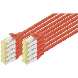 Digitus DK-1644-A-030-R-10 RJ45 Câble réseau, câble patch CAT 6a S/FTP 3.00 m rouge 1 pc(s)