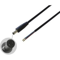 BKL Electronic 075831 Câble de raccordement basse tension DC mâle - extrémité(s) ouverte(s) 5.50 mm 2.50 mm 2.00 m 1 pc(s)