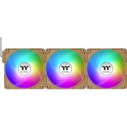 Thermaltake CT120 EX ARGB Sync PC Cooling Fan Gravel Sand 3 Pack Ventilateur pour PC marron (l x H x P) 120 x 120 x 25 mm