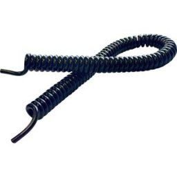 BKL Electronic 1506215 Câble spiralé Li12Y11Y 400 mm/ 1600 mm;6 x 0.50 mm²;noir1 pc(s)