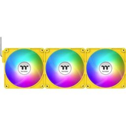 Thermaltake CT140 EX ARGB Sync PC Cooling Fan Bumblebee 3 Pack Ventilateur pour PC jaune (l x H x P) 140 x 140 x 25 mm