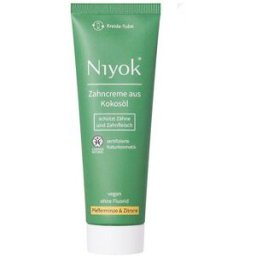 Niyok Dentifrice à l'huile de coco - menthe poivrée et citron 75 ml