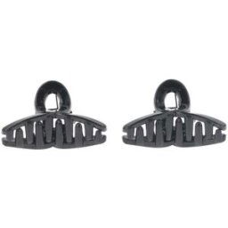 Solida Pinces à cheveux black shiny 2 Stück