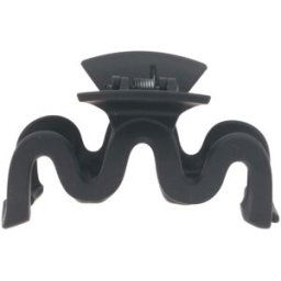 Solida Pince à cheveux noire matte ondulée