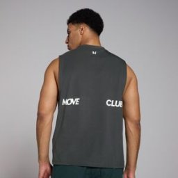 Débardeur oversize MP Tempo Graphic pour hommes – Noir délavé - S