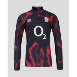 Umbro England Warm Up Midlayer 2024 Adults Noir/Rouge Moyen Male
