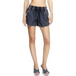 Diesel - Boxer en tissu Taslan traité - Shorts - Femme - Bleu 40