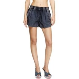 Diesel - Boxer en tissu Taslan traité - Shorts - Femme - Bleu 46