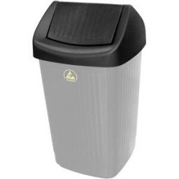 Couvercle basculant BJZ A-6981 antistatique (ESD) (l x H x P) 365 x 174 x 365 mm plastique noir 1 pc(s)