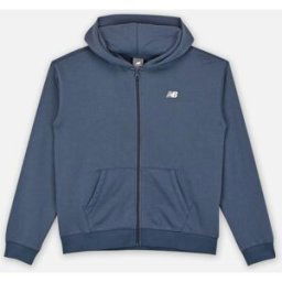New Balance French Terry Small Logo Full Zip Hoodie par New Balance Kids Bleu 12 - 13A Accessoires