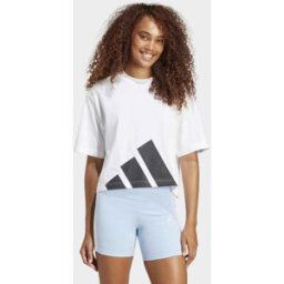 adidas Performance - Essentials - T-shirt coupe boyfriend avec large logo - Blanc et noir Blanc XS female