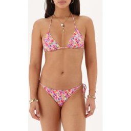 Ensemble de bikini triangle rose avec fleurs My Jewellery Rose femme