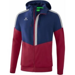 Veste à capuche Erima Tracktop Squad Bleu L Homme