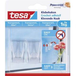 tesa Crochet adhésif tesa® transparent Contenu: 2 pc(s)