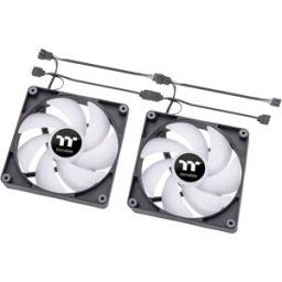 Thermaltake CL-F150-PL14SW-A Ventilateur pour PC noir, transparent, RVB (l x H x P) 140 x 140 x 25 mm