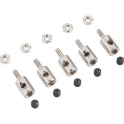Raccord de tringlerie Reely pour fils, câbles Bowden, barres de poussée avec max. Ø 2 mm