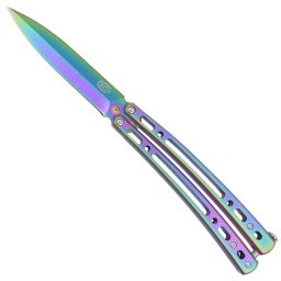 Couteau papillon balisong 23cm Rainbow SCH