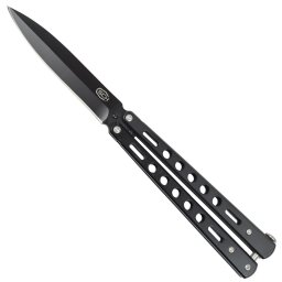 Couteau papillon balisong 23cm full black SCH