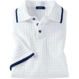 Pierre Clarence Polo maille damier 104-108 (L)