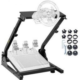 VEVOR Support de Volant Pliable pour Simulateur de Cockpit Support Simulateur de Course Logitech G25 G27 G29 et G920 Pédale Non Incluse