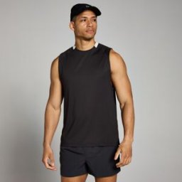 Débardeur quadrillé MP Tempo pour hommes – Noir délavé - S