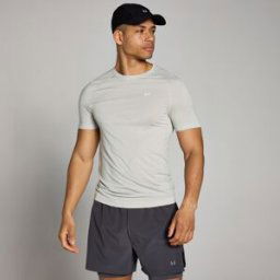 T-shirt moulant sans coutures MP Velocity pour hommes – Chrome - L