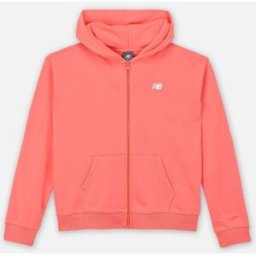 New Balance French Terry Small Logo Full Zip Hoodie par New Balance Kids Rouge 9 - 10A Accessoires