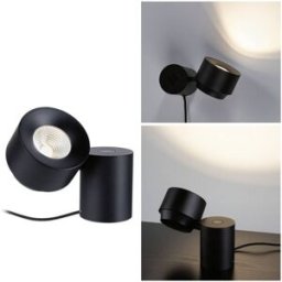 Paulmann Pane I 79776 Lampe à LED de table LED 3 W noir
