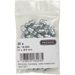Pressol Graisseur à tête sphérique H1 droit A, Ø 6 mm-V. 1 pc(s)
