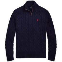 Polo Ralph Lauren Pull col zippé en coton