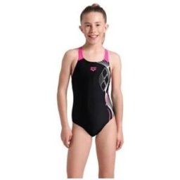 Ensembles enfant Arena MAILLOT DE BAIN - BLACK-FREAK ROSE-WHITE - 6/7 ans Noir