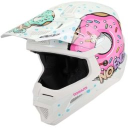Casque cross enfant Noend Donuts blanc- Y-M