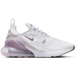 Nike Air Max 270 Ladies Trainers Blanc/Mauve 5.5 (39) Female