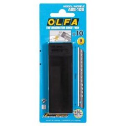 Lames Olfa ABB noires pour Cutter A-5 - largeur 9 mm - étui de 10