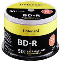 Intenso 5001115 Blu-ray BD-R SL vierge 25 GB 50 pc(s) tour
